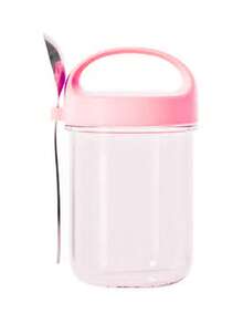 1 件密封玻璃酸奶杯、隔夜燕麦罐、小冰沙杯、带勺子的全谷物、谷物便携式早餐杯、易于携带、厨房用品万圣节、圣诞节、婚礼、厨房、节日必需品、家居、万圣节装饰、花园、露营、旅行必需品、生日装饰、生日、派对装饰理想礼物 - 彩色 - 查看 14