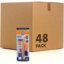 Arm & Hammer Pets Tartar Control Kit Dogs 3-Piece Kit Contains Toothpaste, Toothbrush & Fingerbrush Reduces Plaque & Tartar Buildup, Banana Mint Flavor - (Pack Of 48) - Vanilla Ginger - 查看 6