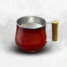 ALUMINUM MUG WITH WOODEN HANDLE 1.2 LITERS - Red - View 1