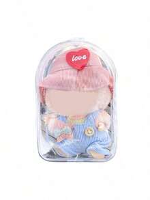 15cm Plush Toy Protective Case With Canvas, For LBB A Second-Generation Sitting And Crossbody Bag, PVC Transparent Crossbody Bag, And A Dust-Proof Storage Bag - Multicolor - View 19