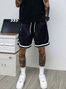 1pc Men's Shorts,Men Shorts,Casual,Workout Shorts,Jersey Men,Zippered Pocket,Gym Clothes Men,Athletic Shorts,Gym Shorts,Drawstring Waistband,Basketball Shorts,Elasticity Lightweight Sweatpants Perfect For Basketball,Baseball,Workout, Running, Training,Fitness,Athletic,Outdoor,Father's Day Gift