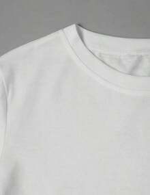 Print T-Shirts, Funny Oversized T-Shirts For Women, New Season Products, Casual Short Sleeve Crew Neck T-Shirt For Women. Cherry And Letter Print. 1 Pc, 7JWF - 白色 - 查看 4
