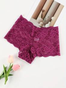 6-Piece Plus-Size Women's Lace Boy Shorts, Sexy Lingerie And Pajamas For Daily Wear. - Multicolor - View 6