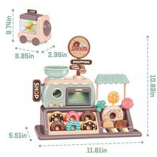 Pretend Role Play Toy Donut Shop With Donut Maker Machine - Multicolor - View 4