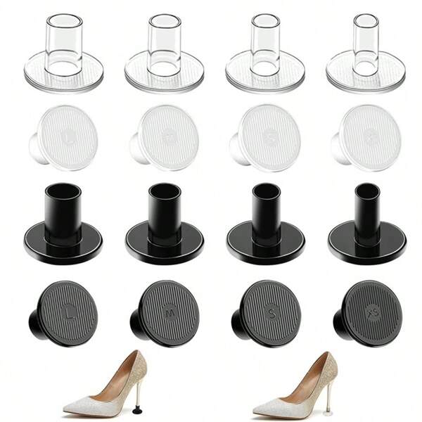 1 Pair Of Anti-Slip And Wear-Resistant Thin Heel Covers, Small Round Heel High Heels, Heel Protection Covers And Silent Stickers