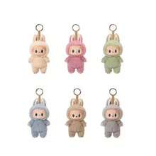 1 件第一代 L Abubu 时尚可爱毛绒玩具，小雕像吊坠配件，适合作为生日礼物或送给学生、朋友和家人的礼物（随机盲盒款式） - 彩色 - 查看 3