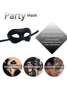 1 件/2 件情侣蕾丝塑料威尼斯化妆舞会狂欢节万圣节面具 - 适合派对、优雅聚会、万圣节、狂欢节、情人节，保持伴侣之间的神秘感 - 彩色 - 查看 4