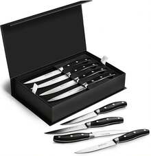 Henckels Forged Contour 8-Pc Steak Knife Set - Black - Black - View 2