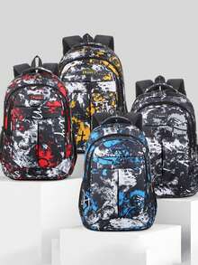 Desain kamuflase, ransel kamuflase ini tersedia dalam empat warna: hitam, biru, merah, dan hijau. Ransel kamuflase yang modis ini memiliki struktur multi-lapisan berkapasitas besar yang kasual dengan penutup resleting dan tali bahu lebar yang dapat disesuaikan. Ringan dan portabel, ransel ini bergaya. - MultiWarna - View 3