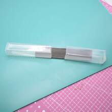 亚克力粘土擀面杖、透明背板、粘土擀面杖、柔性切割刀片、用于DIY粘土首饰的聚合物粘土工具 - 無色 - 查看 10