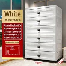 加厚儿童储物柜，带抽屉，可收纳塑料玩具和衣物