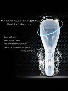 Travel Razor Case, Compact & Protective Shaver Case – Transparent, Dustproof Travel Organizer,3/2/1pc Trip Portable Razor Holder Container Storage, Razor Travel Case, Travel Razor Cover, Razor Protector, Outdoor Camping Business, Shaving Box (Not Include Shaver)