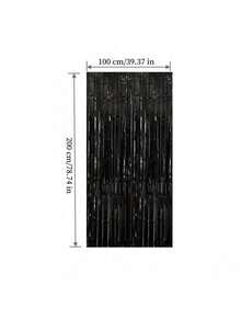 4 包铝箔窗帘背景银色金属丝箔流苏窗帘照片亭道具适用于生日婚礼订婚育儿室装饰婴儿洗礼单身派对圣诞节节日庆祝派对装饰、母亲节毕业季装饰、生日、单身派对、准新郎派对装饰 - 4 包 - 銀色 - 查看 25