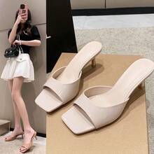 Women Heeled Sandals - Beige - View 4