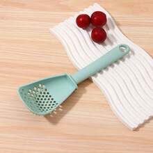 1/2 Pcs Multi-Functional Kitchen Masher Tool, Ricing Ricer Potato Masher Garlic Smasher Slotted Spoon, Cooking Tool Design - Multicolor - View 9