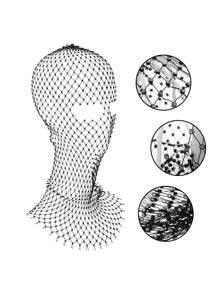 Bonés femininos com decoração de strass brilhantes, rede de pesca com buracos, máscara facial completa, lenço de cabeça, chapéus para festa e escola