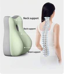 Butt Cushion Pillow For Couples Pregnancy, Orthopedic Hip Cushion, Back Pain Relief, Washable Cover, Bed/Sofa Use - Green - View 6