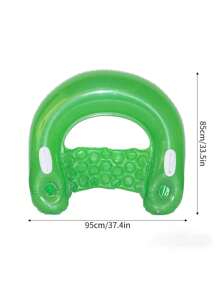 1PC Adult Swimming Ring U-Shaped Floating Lounge Chair, Water Inflatable Floating Raft, Unisex Swimming Pool Float Chair, Beach Essentials, Beach Accessories