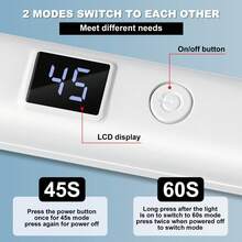 1 件 LED UV 美甲灯，无线紫外线灯，便携式美甲灯，USB 充电美甲烘干机灯，适用于美甲、指甲胶、指甲亮片装饰、快速干燥、迷你美甲沙龙灯、DIY 美甲美甲工具，送给女孩的最佳礼物