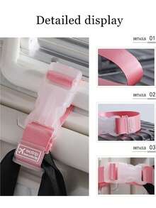 Bunte Gepäckgurte, tragbare verstellbare Gepäckgurte mit Schnellverschluss für Reisen, Reisezubehör, leicht zu tragen, praktische Outdoor-Gurte für Autofahrten, Gepäckgurte mit externem Schnallenverschluss, Anti-Verlust-Gepäckband für Schule, Schul-Zubehör, Schulsachen