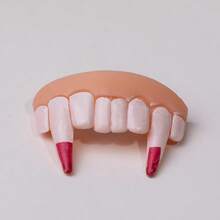 1 قطعة مجموعة أسنان مزيفة مضحكة ب- 8 أنماط، ألعاب مزحة ليوم الأبرياء، إكسسوارات هالوين، هدايا حفلات للأصدقاء، هدية عيد الحب