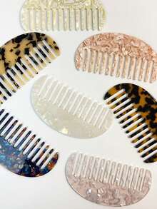 1 Stück Frauen eleganter Acetat Haarkamm, minimalistischer Stil Kosmetikhocker für das Studentenwohnheim, tragbares Haarstylingtool für den täglichen Gebrauch, Fotografieren, Reisen, Haarstyling, Haarsachen, Haarkamm, Haaraccessoires, Haarstyling-Set, Haarwerkzeug-Set, Frisur-Set