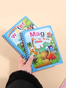 Reusable Coloring Book, Magic Water Drawing Book Painting Drawing Toys Sensory Early Education Toys For Kids - Multicolor - View 6