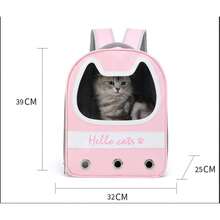 Zaino Pet Space Capsule, adatto a gatti e cuccioli di piccola e media taglia, con spallacci trasparenti, traspiranti e resistenti al calore, ideale per viaggi, escursioni e campeggio (verde)