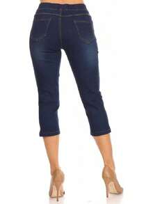 Capri Jeans Skinny Jeggings Denim Capris Pantshalloween