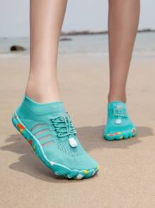 Nuevos zapatos de agua para niños, transpirables, para playa, natación y uso en exteriores, con diseño antideslizante, duraderos, cómodos y de fácil colocación