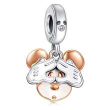Cuentas amuleto de animal plateadas en plata de ley 925 para pulseras DIY, regalo elegante y de moda para el cumpleaños de la mujer, superventas