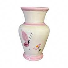 Ceramic Vase For Placing Flowers Made Of Ceramic Decoration - Rosa Borboleta - View 1