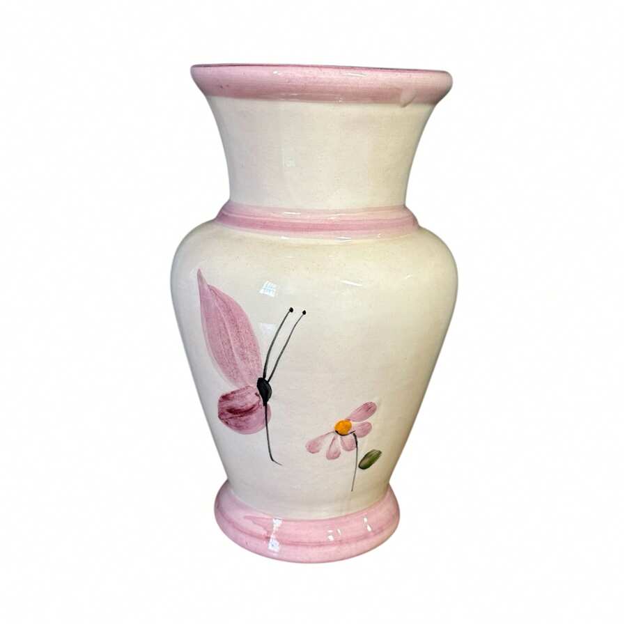 Ceramic Vase For Placing Flowers Made Of Ceramic Decoration - Rosa Borboleta - View 1