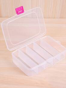 发夹和首饰收纳盒，5 个隔层，6 个隔层，用于美容化妆和美发工具、橡皮筋夹和发饰的收纳盒，带扣便携式分格盒，情人节女士收纳盒，旅行必需品，返校宿舍收纳