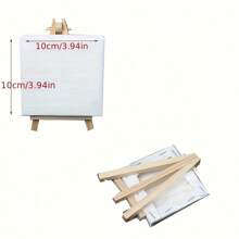 3pcs Mini Oil Painting Frames & Art Board Set, Children's Drawing Boards, Blank DIY Canvases For Painting, Ideal For Oil Painting, Personal Art, Couples Game, Beginner & Artist, Holiday Gift, School Supplies