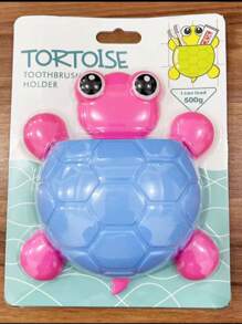 Personalized Plastic Toothbrush Wall Holder With Powerful Suction Cup, Toothbrush And Toothpaste Storage Organizer