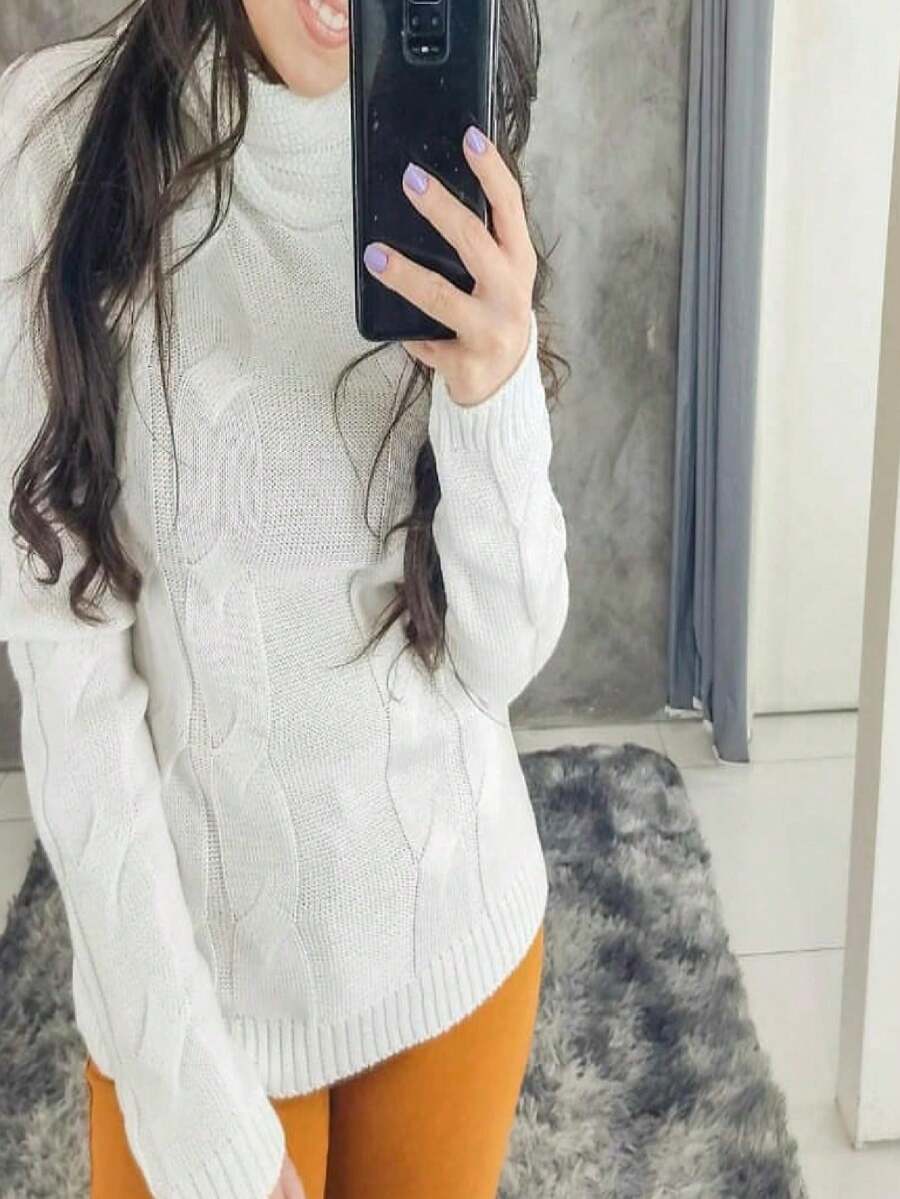 Women Sweaters - 白色 - 查看 1