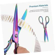 Vintage Style Fabric Scissors, Professional Stainless Steel Sewing Tool For Stitching, Patching And Altering Clothes, Colorful Design Suitable For Crafting And Quilting