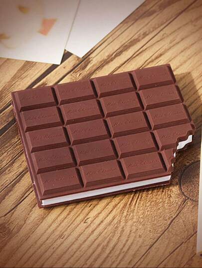 1 Set Chocolate Themed Stationery Gift Set With Notepad, Ballpoint Pen, Eraser, Back To School Supplies