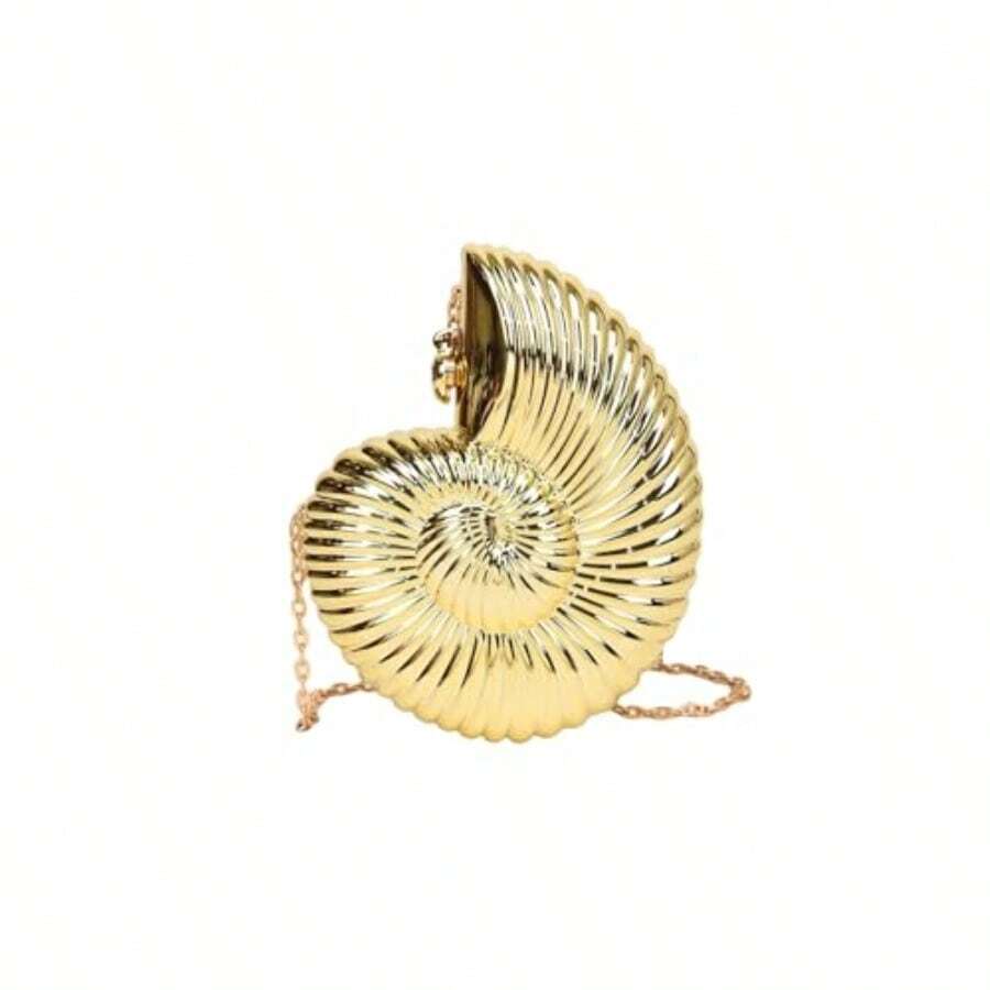 GLITTER Women's Seashell Bag Metallic Fancy Evening Bags Party Crossbody Handbag  One Size-0029 - 如圖 - 查看 1