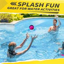 2pcs/1pc Bouncy Water Ball, Perfect 5.5CM Size, Soft Rubber Coated, Durable Nylon Material, Long Lifespan, Dual Color Bouncy Ball, Suitable For Pool, Beach And Ocean Fun, Grip Strength Training, Unisex, Great For Sports, Christmas, New Year, Festival, Holidays - Gifts - Multicolor - View 4