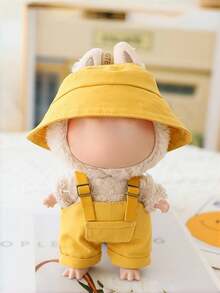 （仅适用于娃娃衣服）1 件装饰围兜工作服，适合 17 厘米服装，BJD 娃娃时尚造型