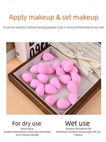 5/10/20/30/50/100pcs Mini Pink Makeup Sponges, Blending Beauty Sponges For Liquid, Cream And Powder, Multi-Color Cosmetic Sponges, Latex-Free Wet And Dry Foundation Makeup Sponges, Suitable For All Skin Types,Cheap,Stocking Stuffers,Makeup,Makeup Tools,Cheap Stuff,Gifts,Gifts For Women,Christmas Gifts