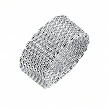 925 Sterling Silber Cut Out Ring für Frauen Mode Charme Hochzeit Verlobungs Schmuck Masche Ringe
