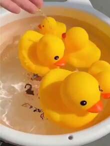 Set de 6 patos de baño para la piscina, juguetes de agua para el baño - Multicolor - Ver 7