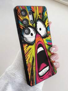 1 Stück original Cartoon Illustration Serie Handyhülle kompatibel mit Apple/Galaxy/S20/FE A06 5G/15 Ultra, personalisierte perforierte Schutzabdeckung, Geschenkidee