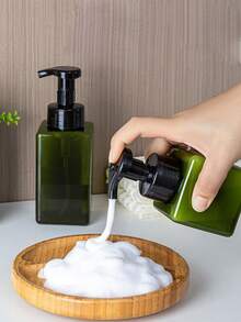 1个/套 泡沫瓶，按压式分配瓶，适用于洁面乳、洗手液、洗发水、皂片、皂角、泡泡浴液，浴室收纳，旅行装