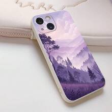Twilight Forest Moonlit Landscape Phone Case For IPhone 16 Pro Max/16 Plus/16 Pro/16/15/14/13/12/11, Unisex, Scratch Resistant TPU, Full Body Ultra Thin, Shockproof With Camera Guard - 藍色 - 查看 5