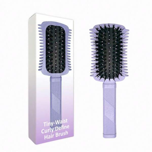 1 pièce Brosse définissant les boucles - Poils en nylon doux pour un coiffage bouclé facile, sans tirer, outil capillaire prêt pour l'été pour les femmes et les hommes bouclés