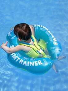 1pc Baby Thickened Anti-Flip Swimming Ring, Multi-Airbag Inflatable Floating Ring, Water Swimming Toy, For Boys And Girls Babies